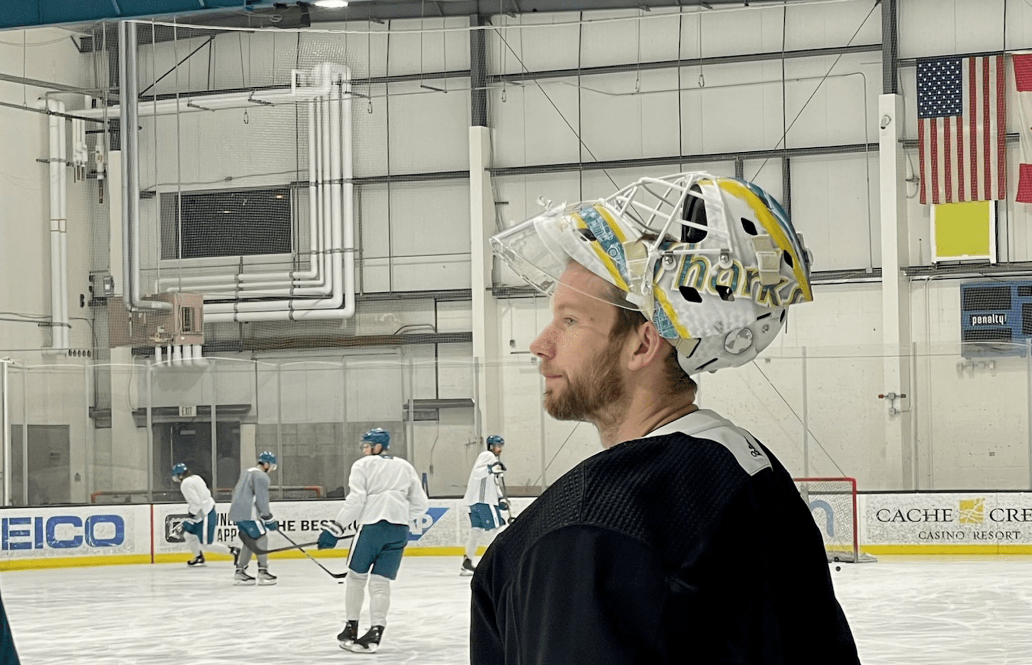 Sharks' Logan Couture, David Quinn respect James Reimer's Pride jersey  choice – NBC Sports Bay Area & California